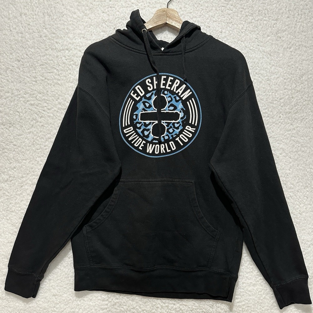 Ed Sheeran Divide‎ World Tour Sweatshirt Hoodie Mens Pocket Music Size Medium